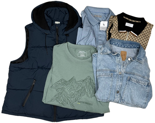 10kg Men’s Brands 2 Bundle - Approx. 30 Grade A Items (74p per item)