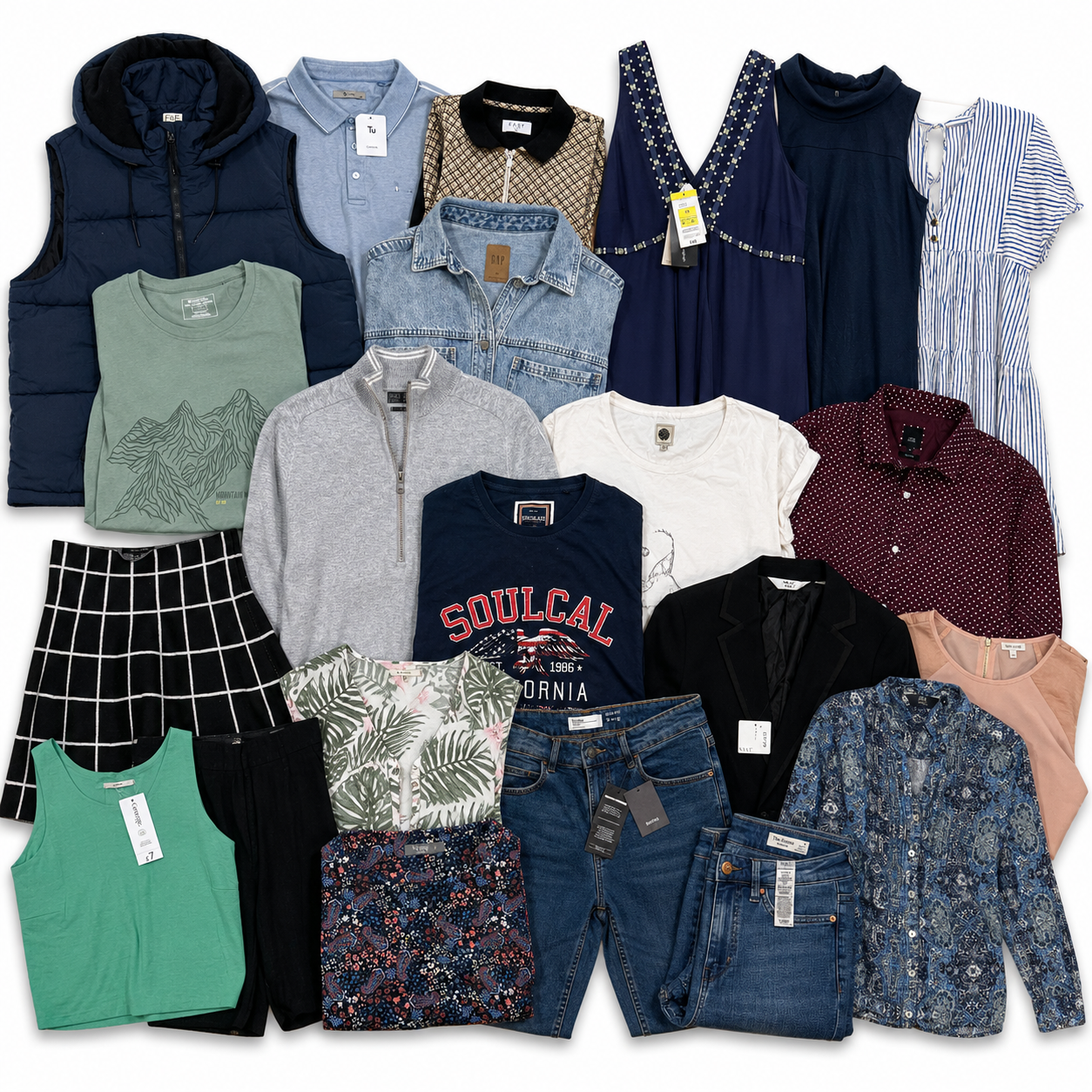 15kg Men’s & Women’s Sample Bundle - Approx. 54 Items (£1.14 per item)