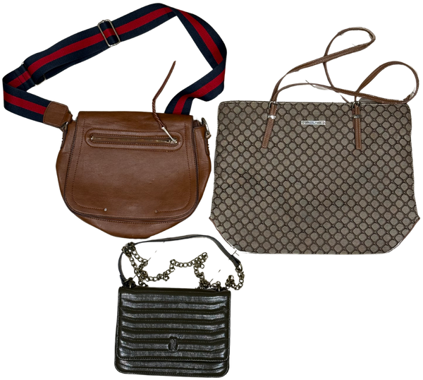 Handbags, Wallets & Belts Mix Wholesale Bundle - Grade A/B - 10 items - £3.75 per item